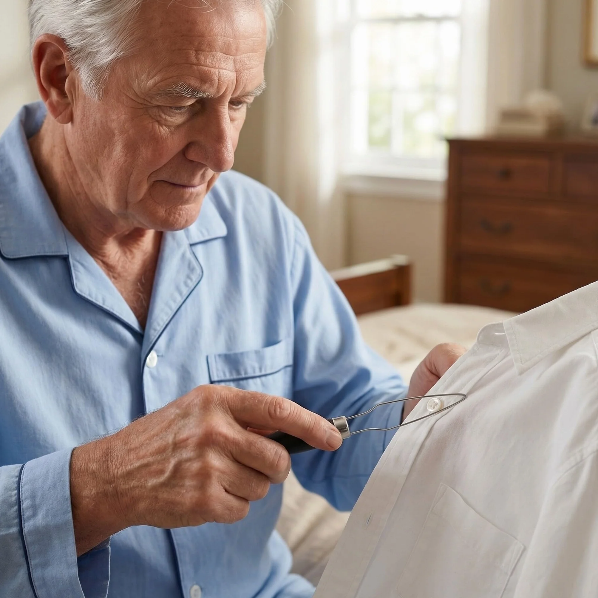 3 Sztuki Częściowy Narzędzi Do Zapinania Guzików i Suwaków Seniorów Ergonomiczny Pomocnik Do Ubierania z Uchwytem Pomocnik Ułatwiający Samodzielne Zakładanie Ubrań