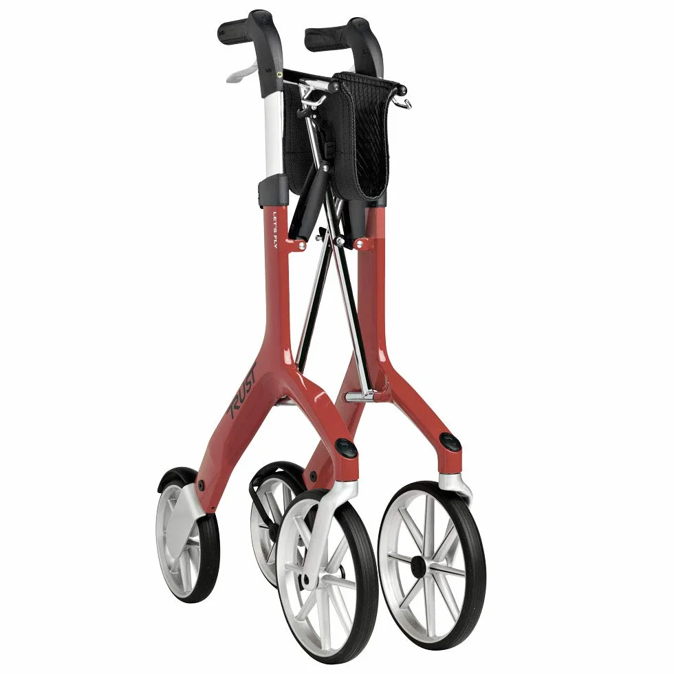 Trustcare Let's Fly Out Rollator, czerwony