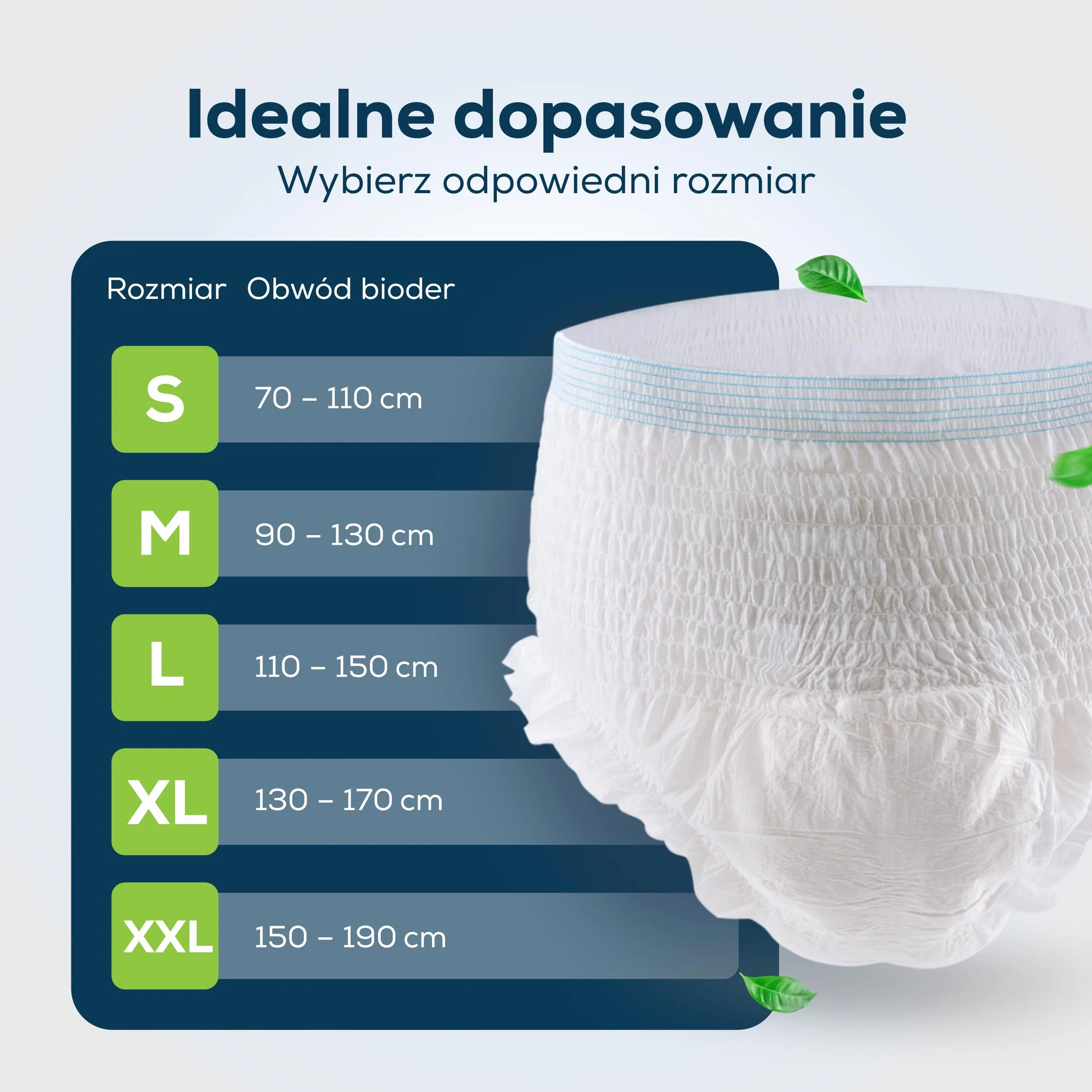 Sensalou Pieluchy dla dorosłych rozmiar XL 22 szt. chłonne spodnie ochronne na dzień i noc