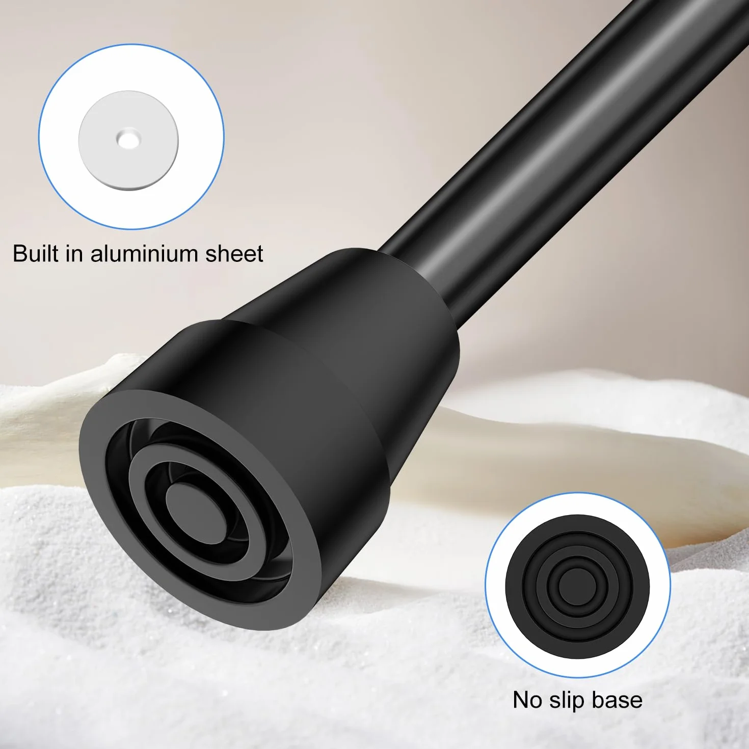 supregear Katyki kulowe 18 mm 19 mm (x4 sztuk) - Końcówki do laski i kuli - gumowe końcówki, końcówki do lasek