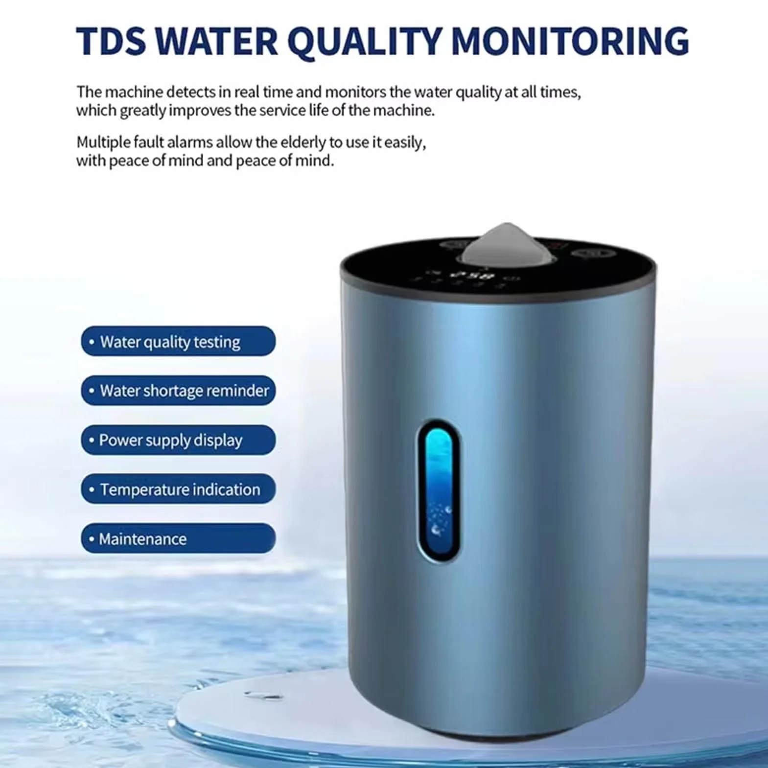 Inhalator Wodoru H2 99,99% Czystości 225ml/min Blue Do Użytku Domowego