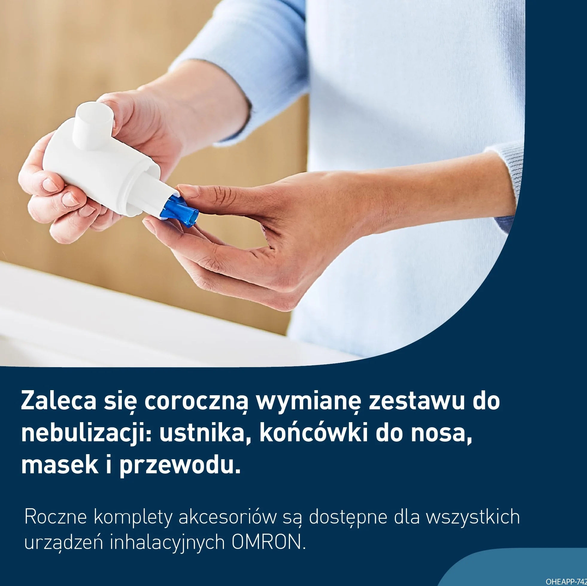 OMRON X105 Advanced Nebulizator typu wszystko w jednym do chorób układu oddechowego