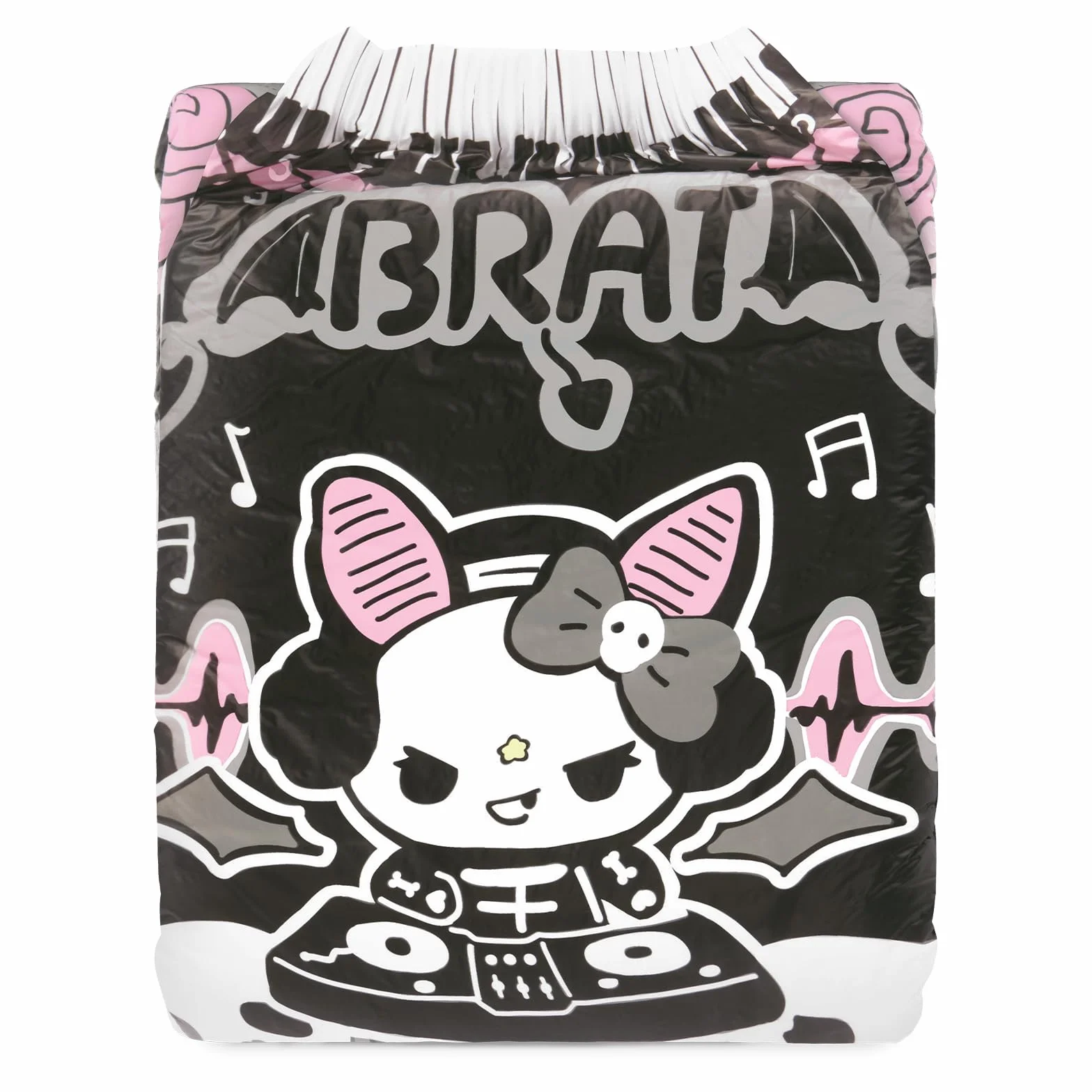 LittleForBig Ultra chłonne pieluchy dla dorosłych z nadrukiem 7000 ml 2 sztuki - Goth Brat (M)