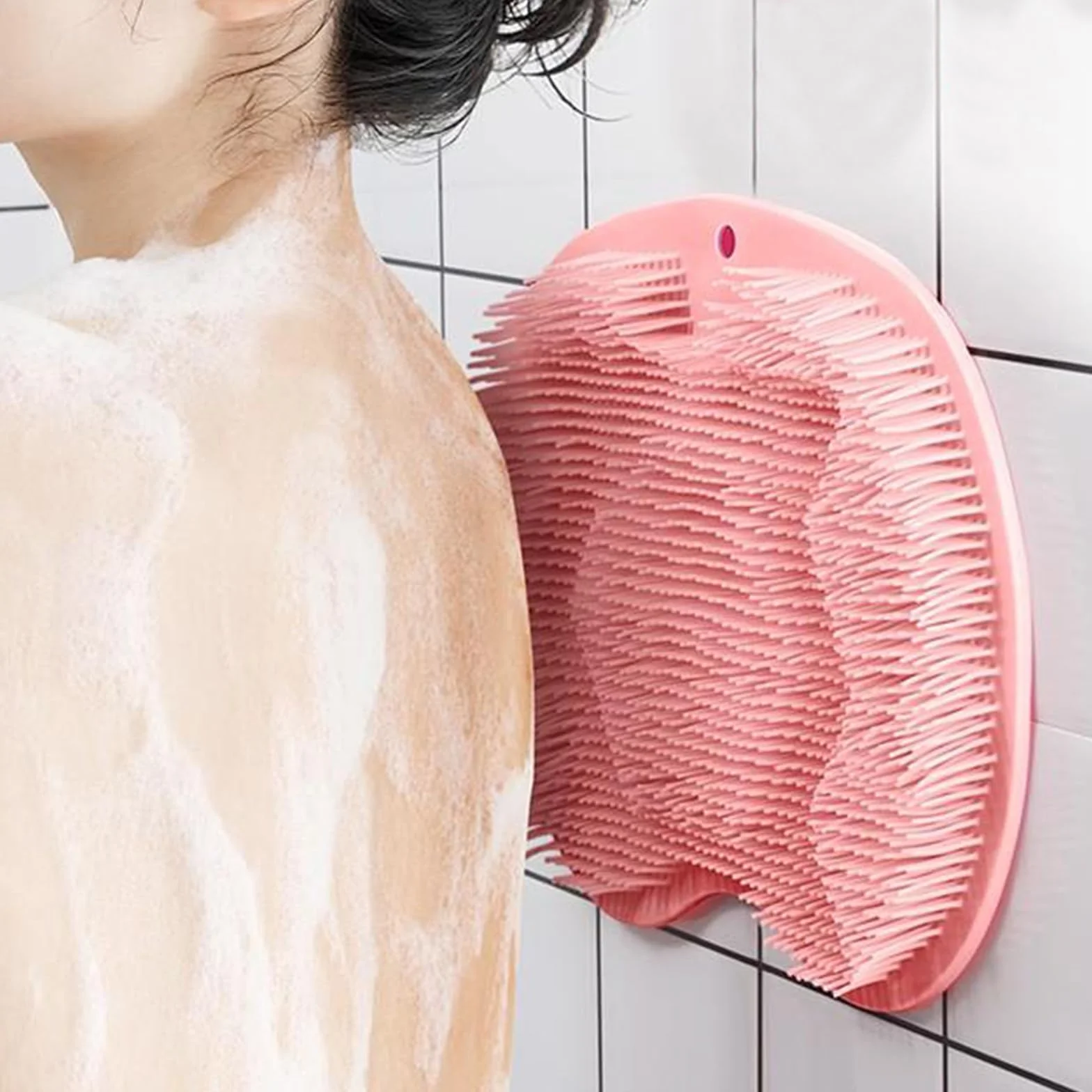 Antypoślizgowa mata do masażu, płuczka do stóp z przyssawkami, antypoślizgowa podkładka do masażu pod prysznic, masażer do stóp Scrubber Cleaner Zmniejsza ból i poprawia krążenie krwi w stopach