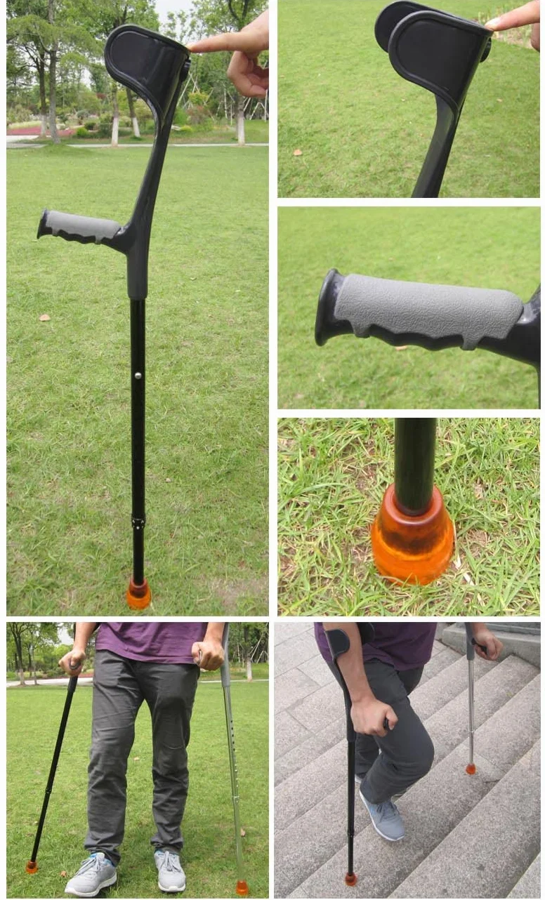 Składana kula na przedramię z mankietem, regulowana, dla dorosłych, obciążenie 120 kg