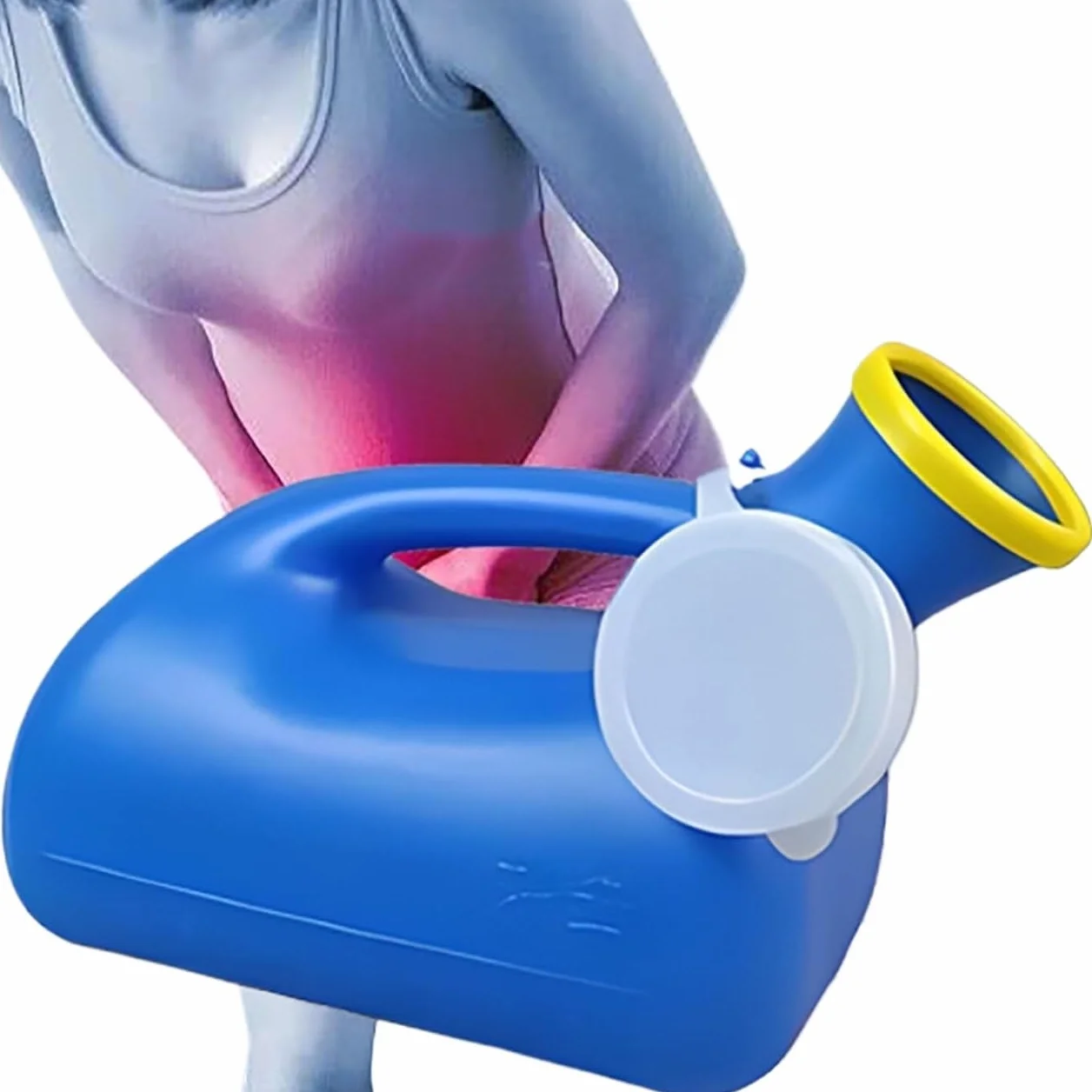 Przenośna butelka na mocz dla mężczyzn 2000 ml kolektor moczu