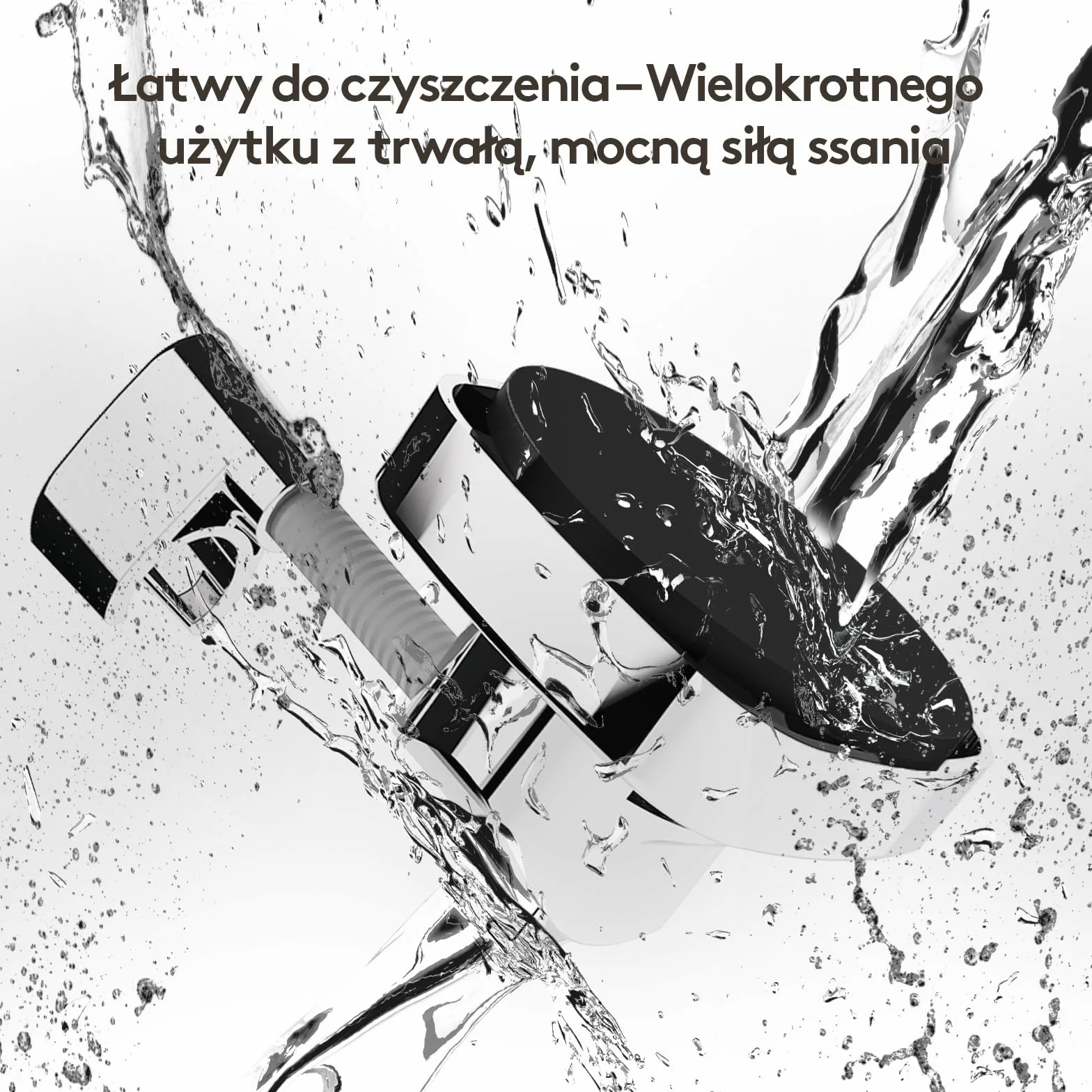 360° Obrotowy Uchwyt Prysznicowy Z Przyssawką | Nośność 10 kg, Szybki Montaż W Kilka Sekund | Antypoślizgowa Konstrukcja Odporna Na Rdzę