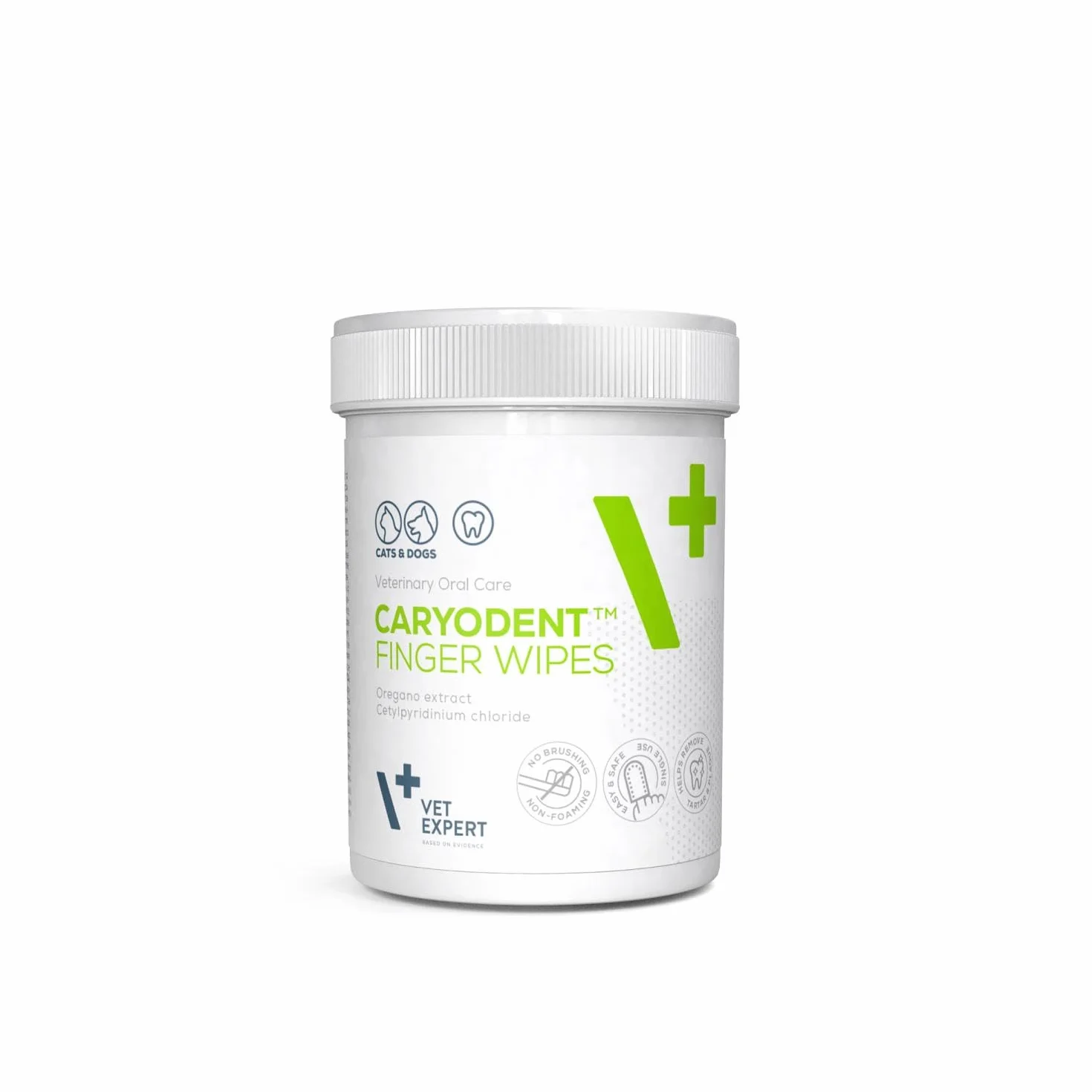 VET EXPERT CARYODENT® FINGER WIPES - czyściki do zębów dla psa i kota 50 szt.