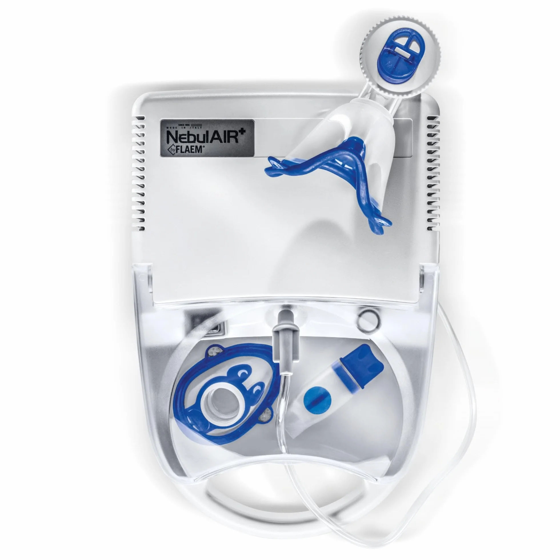 FLAEM Nebulair+ Inhalator Pneumatyczno-Tłokowy RF7 Dual Speed Plus, Dwie Prędkości, Cichy