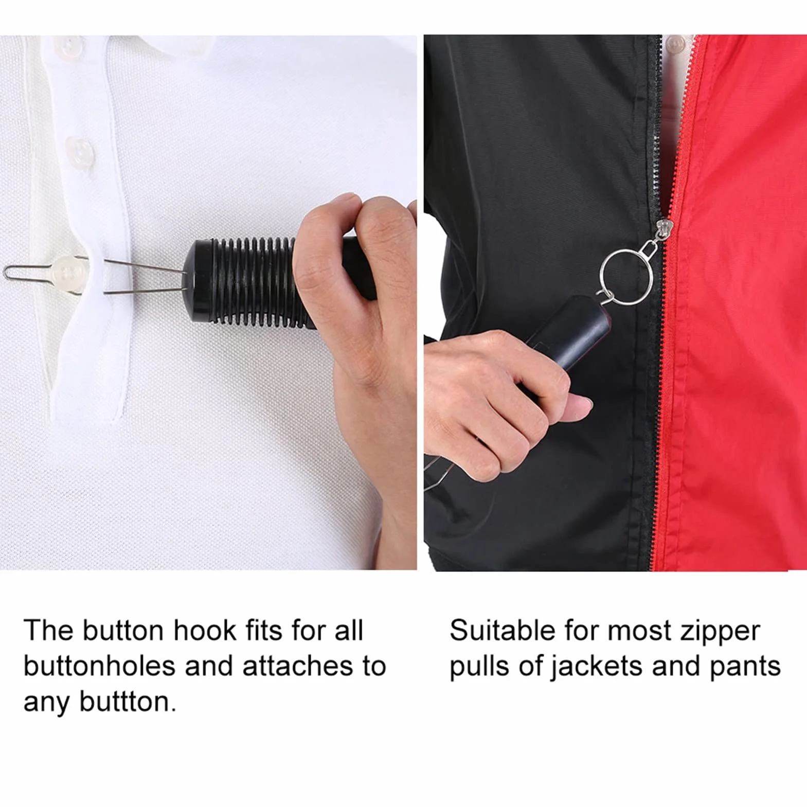 Przeciągacz Kłóczek, Pomocnik Przeciągacza Rękawicy dla Pacjentów z Artytoidą i Boleściami Stawów, Facilitator Zipper Button Puller Assistance